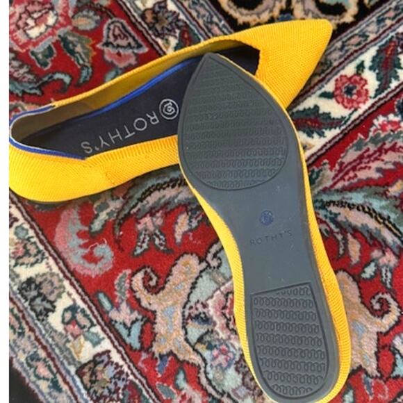 Rothy's Marigold Yellow The Point Flats 8.5 - Picture 6 of 7